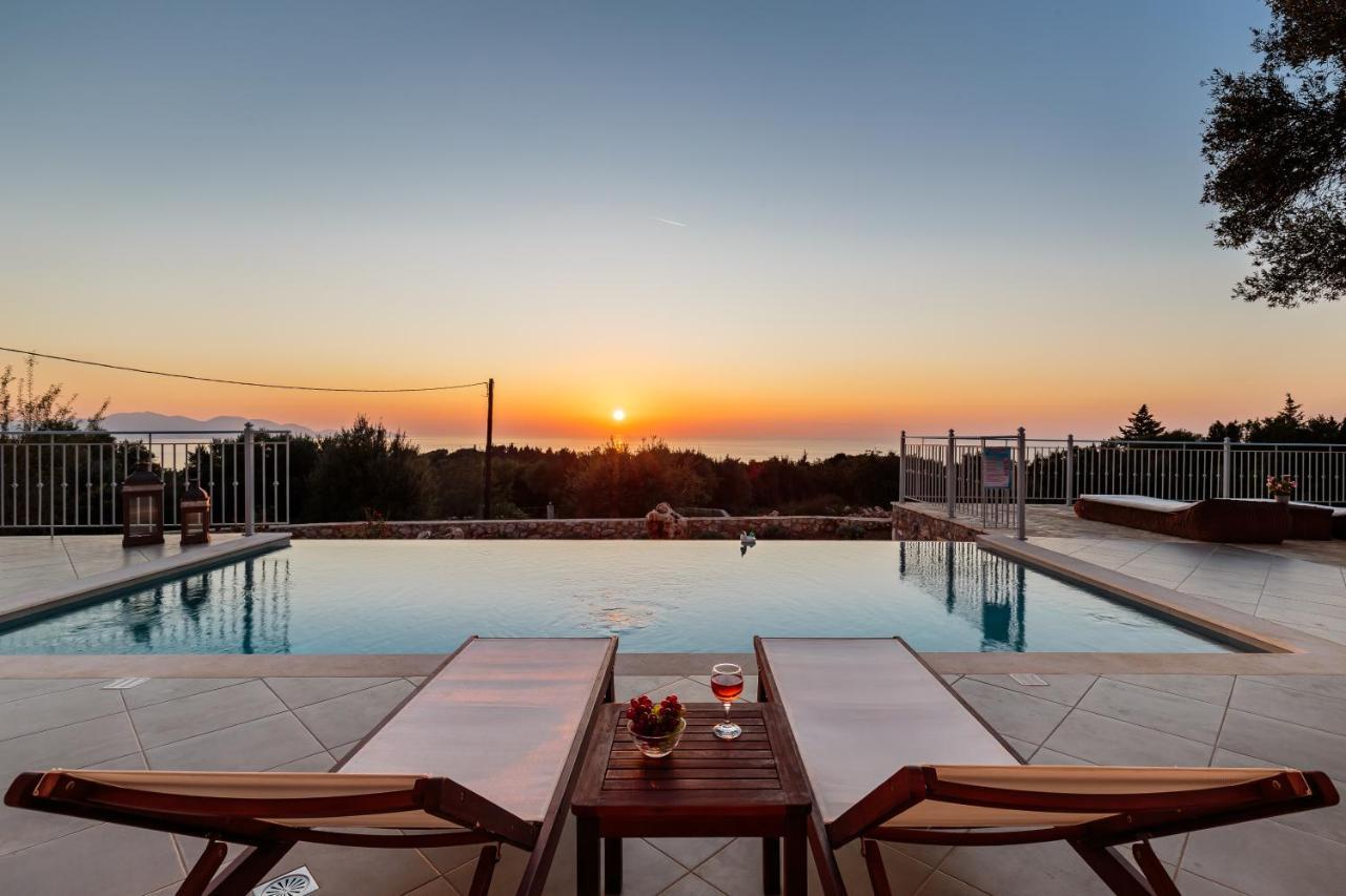 Fiscardo Luxury Stone Villa Alex ,With Sunset View! Fiszkárdo Kültér fotó