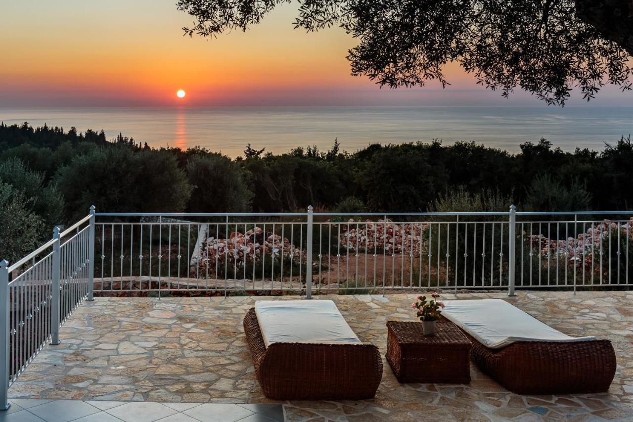 Fiscardo Luxury Stone Villa Alex ,With Sunset View! Fiszkárdo Kültér fotó