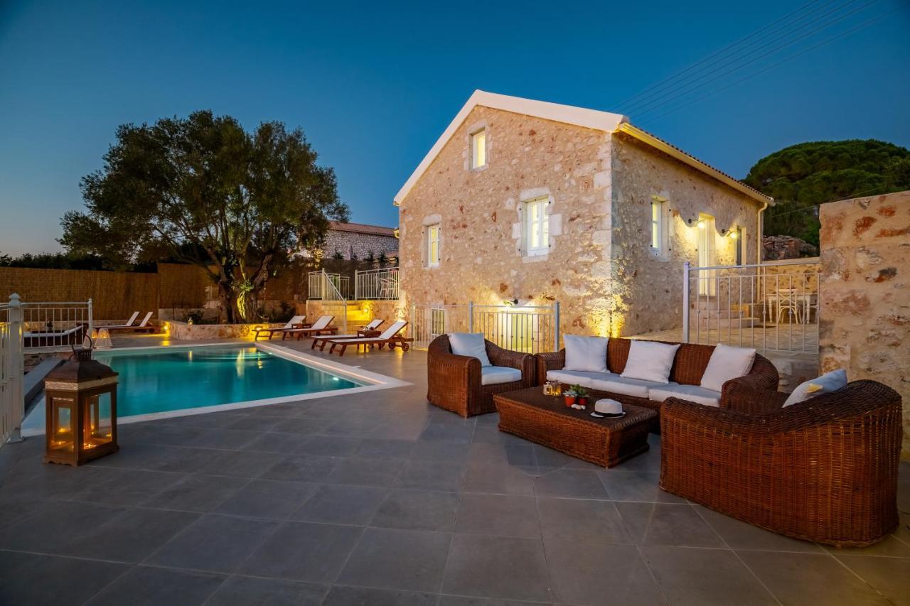 Fiscardo Luxury Stone Villa Alex ,With Sunset View! Fiszkárdo Kültér fotó